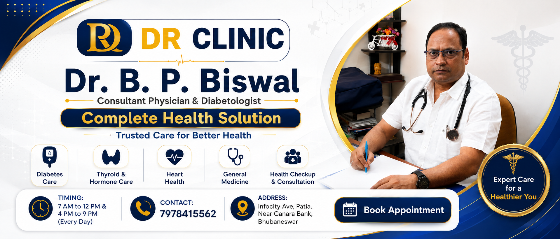 DR CLINIC complete health solution banner